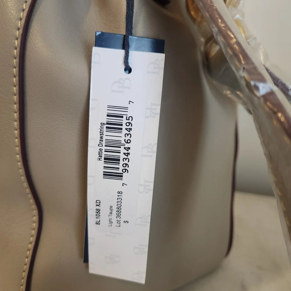 NWT Dooney & Bourke Hattie Drawstring Florentine Leather Bucket Bag Wallet - Picture 7 of 15